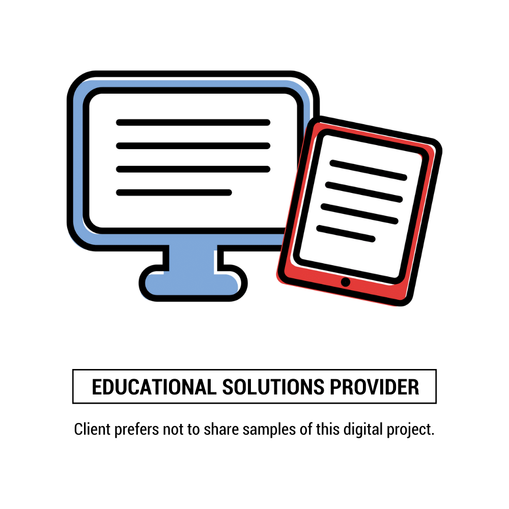 digital project for an education solutions provider